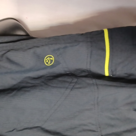 Zumba Wear Women's  Navy/Neon Green Convertible Cargo Ribbons Workout Pants S - Picture 4 of 8